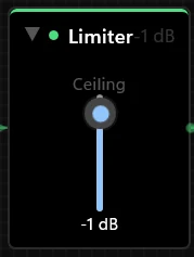 Limiter node with ceiling control.
